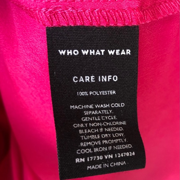WHO WHAT WEAR — pink wrap dress - Picture 8 of 8